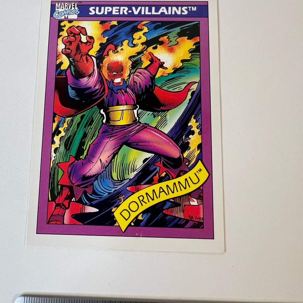 Marvel Impel 1990 Dormammu Super-Villains Trading Card 69 MCU Doctor Strange